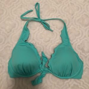 Baby blue bikini top